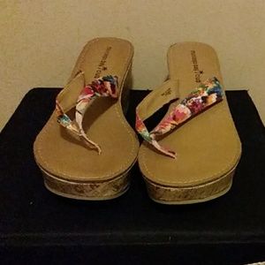 Montego Bay Club Wedge Corkscrew Sandals